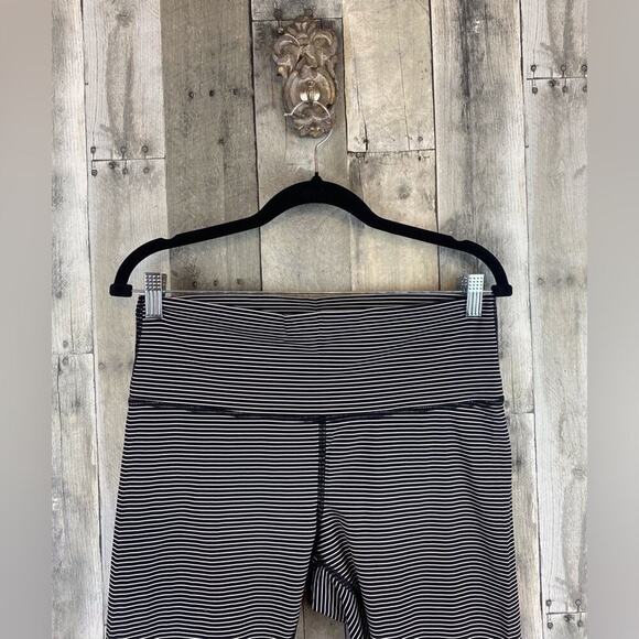 Lululemon Wunder Under Crop High-Rise*Full-On Luxtreme 21" Hype Stripe Size 12 - Picture 4 of 14